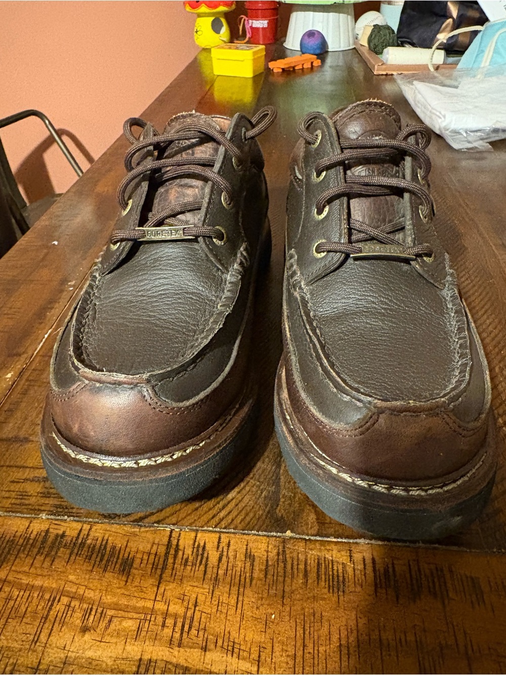 Irish setter Men's Dark Brown Leather Boat Shoes